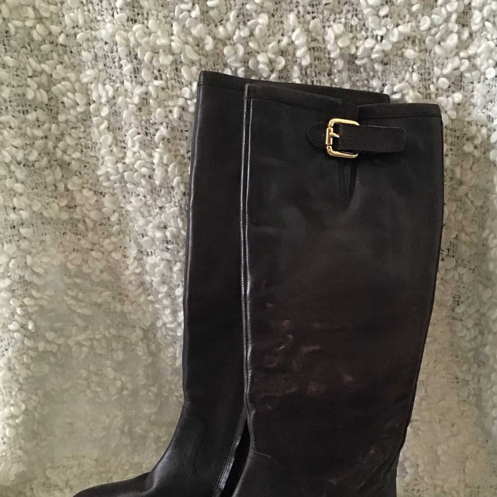 Ralph Lauren leather knee high boots